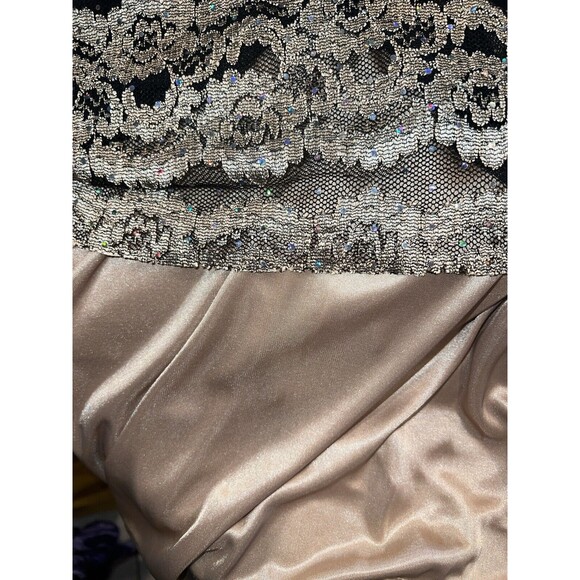 Dressbarn Collection Dress Womens 16 Midi Lace Babydoll whimsigoth Fairycore y2k - Picture 6 of 8